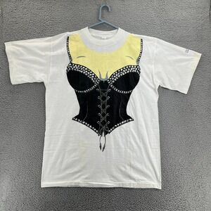 Vintage 1990s Vintage Exit To Eden Promo Adult T Shirt Size XL White Corset READ